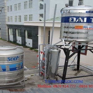 Lọc nước giếng khoan dân dụng bình inox